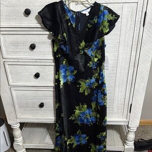 NWT time and Tru Satin Midi dress